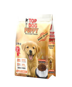 Top Dog Puppy – Beef & Rice Flavour - 2kg